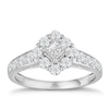 Thumbnail Image 1 of Princessa 9ct White Gold 0.66ct Diamond Cluster Ring