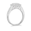 Thumbnail Image 2 of Princessa 9ct White Gold 0.66ct Diamond Cluster Ring