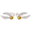 Thumbnail Image 1 of Harry Potter Sterling Silver Crystal Golden Snitch Earrings