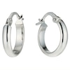 Thumbnail Image 0 of 9ct White Gold 11mm Hoop Earrings