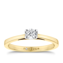 The Forever Diamond 18ct Gold 0.25ct Ring