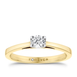 The Forever Diamond 18ct Gold 0.25ct Diamond Ring