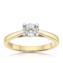 The Forever Diamond 18ct Yellow Gold 0.50ct Diamond Solitaire Ring