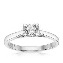 The Forever Diamond 18ct White Gold 0.50ct Diamond Solitaire Ring