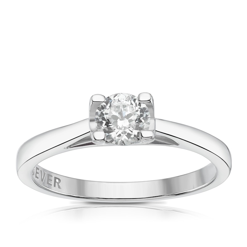 Main Image 1 of The Forever Diamond 18ct White Gold 0.50ct Diamond Solitaire Ring