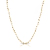 Thumbnail Image 1 of Sterling Silver & 18ct Gold Plated Vermeil Adjustable Beaded Chain Necklace
