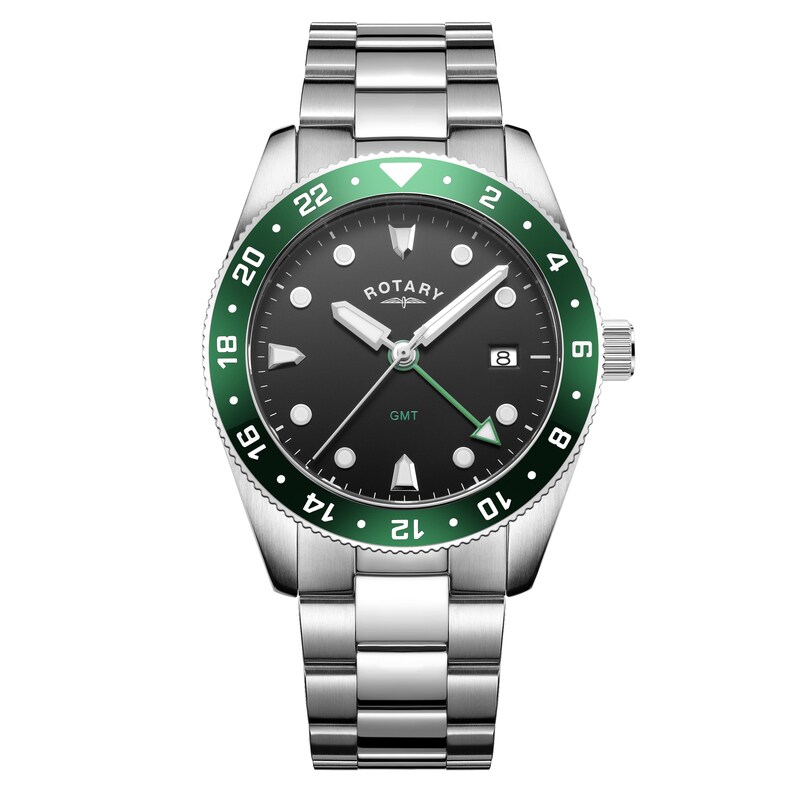 Main Image 1 of Rotary Men's Exclusive Black Dial Bracelet Watch