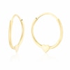 Thumbnail Image 1 of Children's 9ct Yellow Gold Heart 10mm Sleeper Earrings