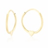 Thumbnail Image 0 of Children's 9ct Yellow Gold Heart 10mm Sleeper Earrings