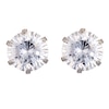 Thumbnail Image 1 of 9ct White Gold Cubic Zirconia 5mm Stud Earrings
