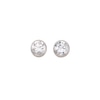 Thumbnail Image 1 of 9ct White Gold Cubic Zirconia 5mm Flush Set Stud Earrings