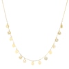 Thumbnail Image 1 of 9ct Yellow Gold Solid Sparkle Disc Necklace