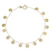 Thumbnail Image 1 of 9ct Yellow Gold Solid Sparkle Disc Bracelet