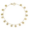 Thumbnail Image 2 of 9ct Yellow Gold Solid Sparkle Disc Bracelet