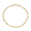 Thumbnail Image 0 of 9ct Yellow Gold 7.25 Inch Alternate Anchor Chain Bracelet