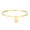 Thumbnail Image 1 of 9ct Yellow Gold Heart Charm Bangle
