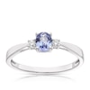 Thumbnail Image 1 of 9ct White Gold Tanzanite & Diamond Ring
