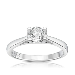 The Forever Diamond Platinum 0.50ct Diamond Solitaire Ring