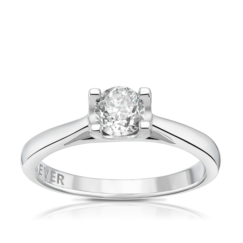 Main Image 1 of The Forever Diamond Platinum 0.50ct Diamond Solitaire Ring