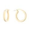 Thumbnail Image 0 of 18ct Yellow Gold 13mm Square Tube Hoop Earrings