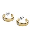 Thumbnail Image 2 of Fossil Sutton Valentine Heart Gold Tone Hoop Earrings