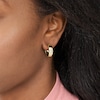 Thumbnail Image 3 of Fossil Sutton Valentine Heart Gold Tone Hoop Earrings
