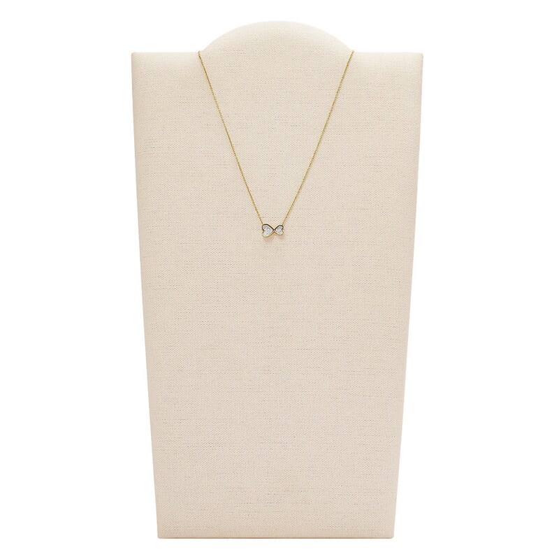 Fossil Sutton Classic Valentine Gold Tone Necklace