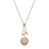 Thumbnail Image 0 of Fossil Sutton Gold Tone Pink Mother-of-Pearl Necklace