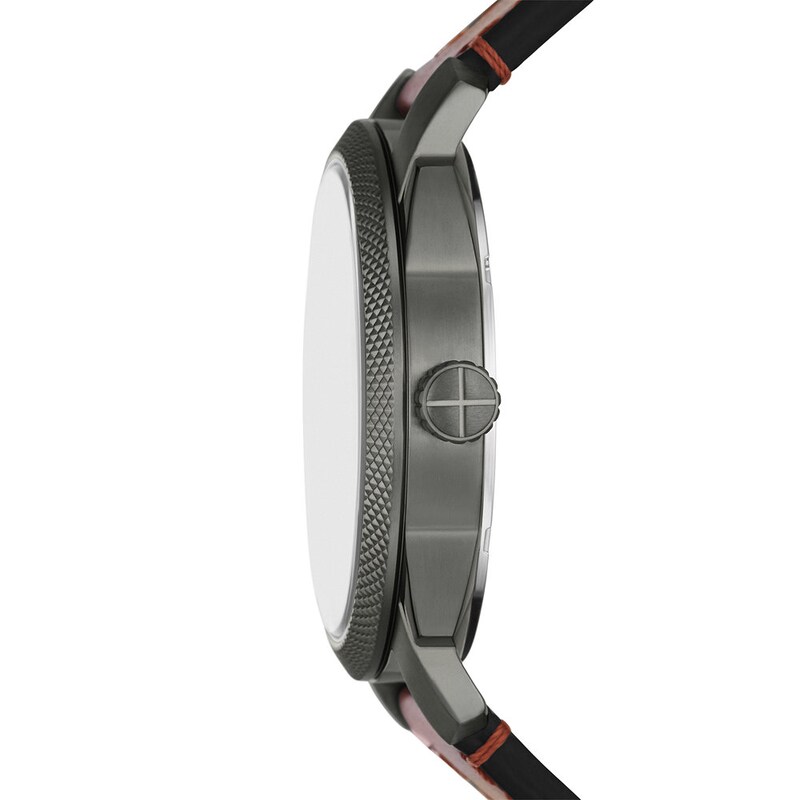 Main Image 2 of Fossil Machine Men's Brown Leather Strap Watch