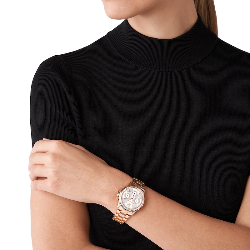 Main Image 5 of Michael Kors Everest Ladies' Rose Gold Tone Bracelet Watch