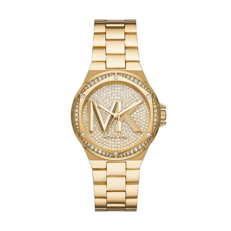 Michael Kors Lennox Ladies' Gold Tone Bracelet Watch | H.Samuel