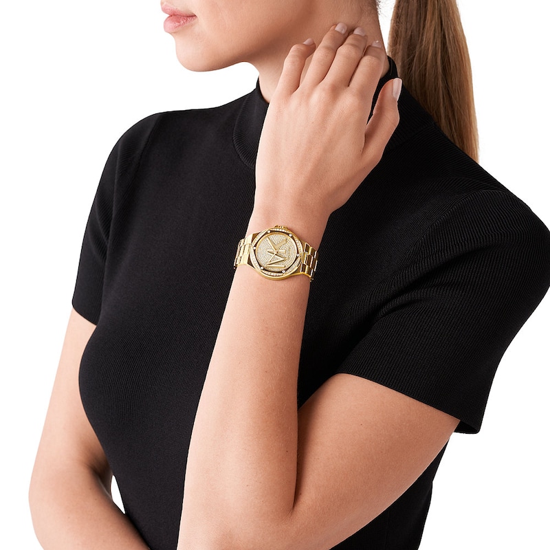 Main Image 5 of Michael Kors Lennox Ladies' Gold Tone Bracelet Watch