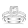 Thumbnail Image 1 of Perfect Fit 9ct White Gold 0.33ct  Diamond Bridal Set