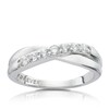 Thumbnail Image 1 of The Forever Diamond 18ct White Gold 0.28ct Diamond Crossover Ring