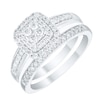 Thumbnail Image 0 of Perfect Fit 9ct White Gold 0.50ct  Diamond Bridal Set