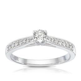 The Forever Diamond Platinum 0.33ct Diamond Solitaire Ring