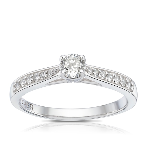 Engagement Ring The Forever Diamond Platinum Solitaire 0.33c