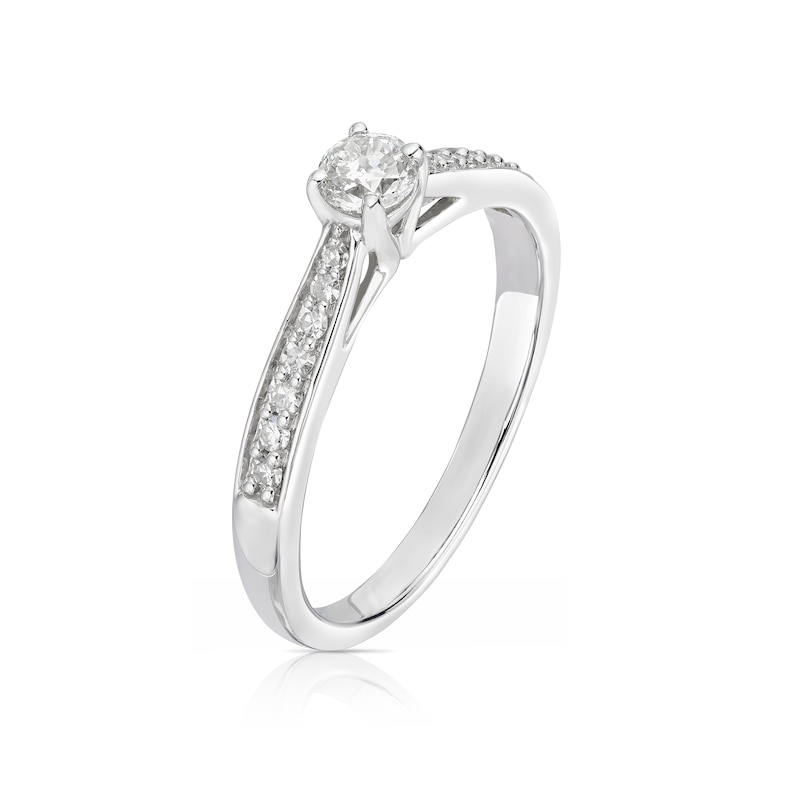 Main Image 2 of The Forever Diamond Platinum 0.33ct Diamond Solitaire Ring