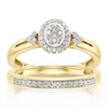 Thumbnail Image 0 of Perfect Fit 9ct Yellow Gold 0.20ct Total Diamond Bridal Set