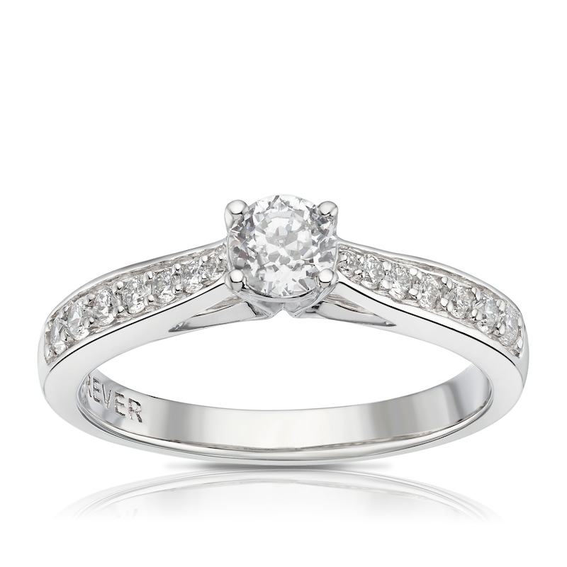 Main Image 1 of The Forever Diamond Platinum 0.50ct Diamond Solitaire Ring