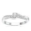 Thumbnail Image 1 of The Forever Diamond Platinum 0.33ct Diamond Twist Ring