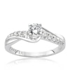 Thumbnail Image 0 of The Forever Diamond Platinum Twist Solitaire 0.50ct Total Ring