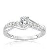 Thumbnail Image 1 of The Forever Diamond Platinum 0.50ct Diamond Twist Solitaire Ring