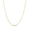 Thumbnail Image 1 of Sterling Silver & 18ct Gold Plated Vermeil 20'' Peach Bead Chain Necklace