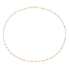 Thumbnail Image 2 of Sterling Silver & 18ct Gold Plated Vermeil 20'' Peach Bead Chain Necklace