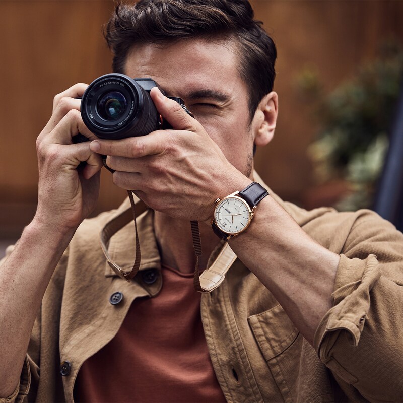 Citizen Eco-Drive Men's Brown Leather Strap Watch