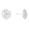 Thumbnail Image 1 of Sterling Silver Celtic Flower Stud Earrings