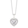 Thumbnail Image 1 of Sterling Silver Cubic Zirconia Heart Pendant