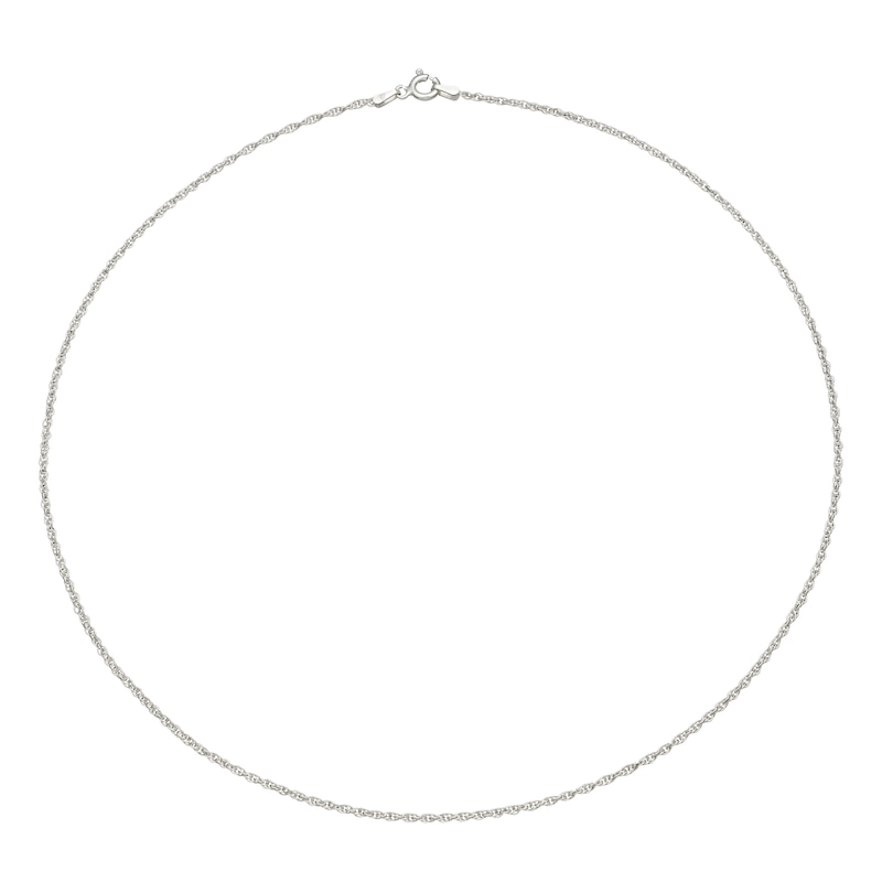 Main Image 2 of Sterling Silver 18" Dainty Prince of Wales Chain