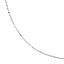 Sterling Silver 18" Mirror Dainty Popcorn Necklace